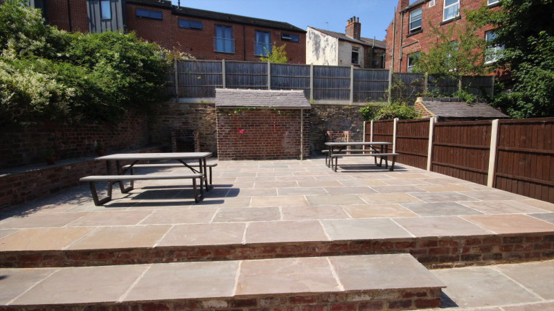 Rear Patio at 42 BR